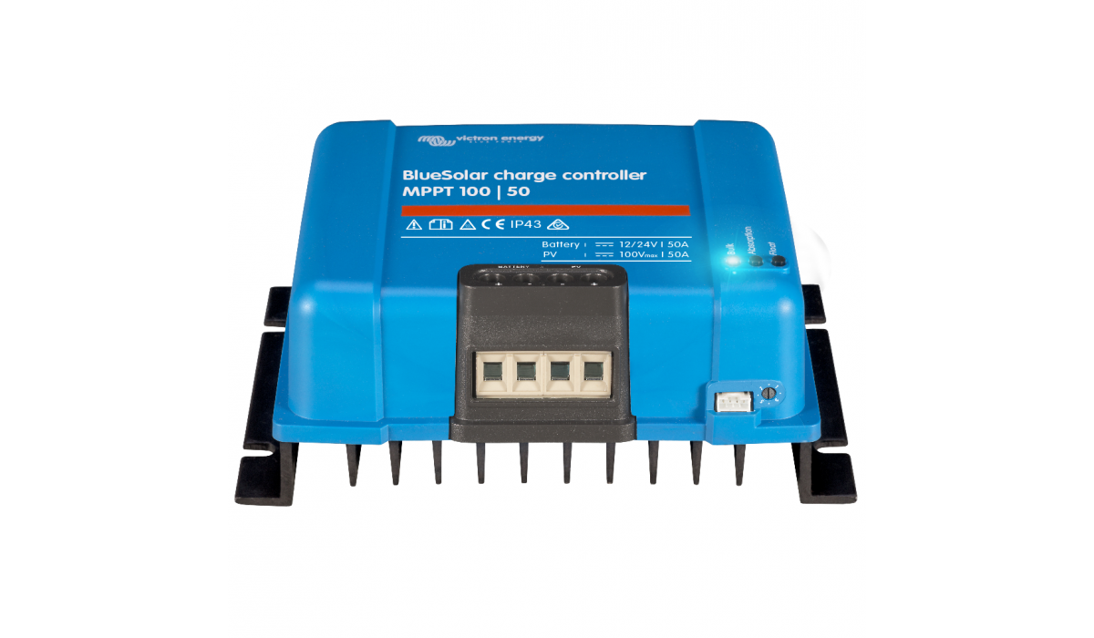 Контроллер заряда BlueSolar MPPT 100/50 (50A, 12/24V, IP65, MPPT 15-100В) Victron Energy